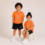 Laurent Kids' "Be Happy" Bear Graphic T-Shirt & Shorts Set