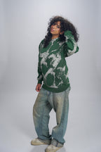 Abstract Print Hoodie