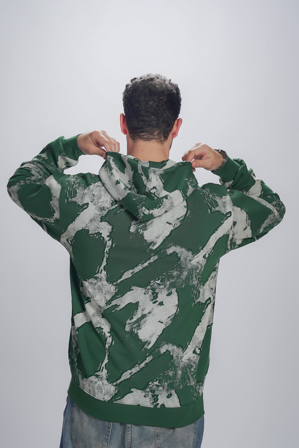 Abstract Print Hoodie