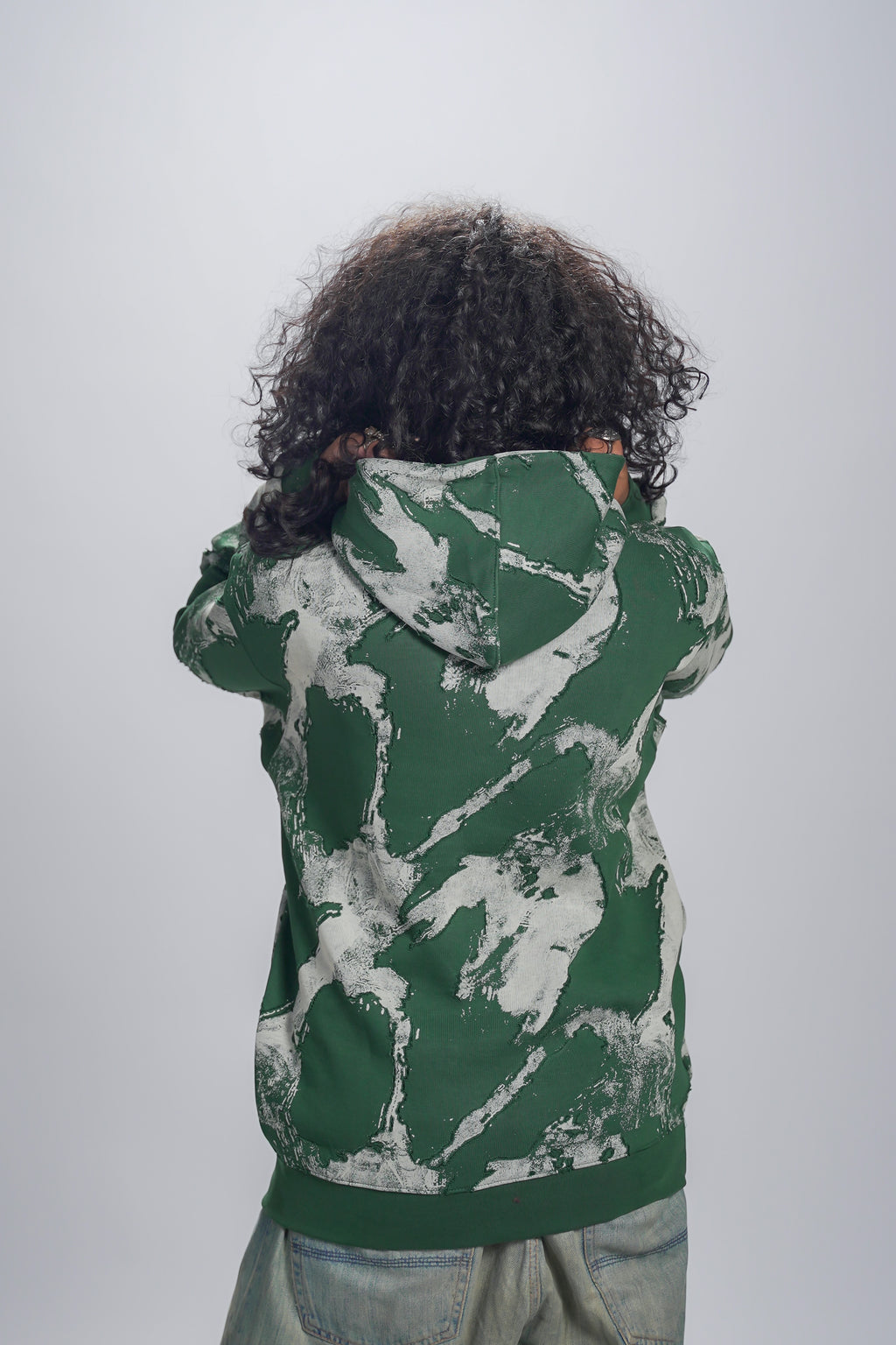 Abstract Print Hoodie