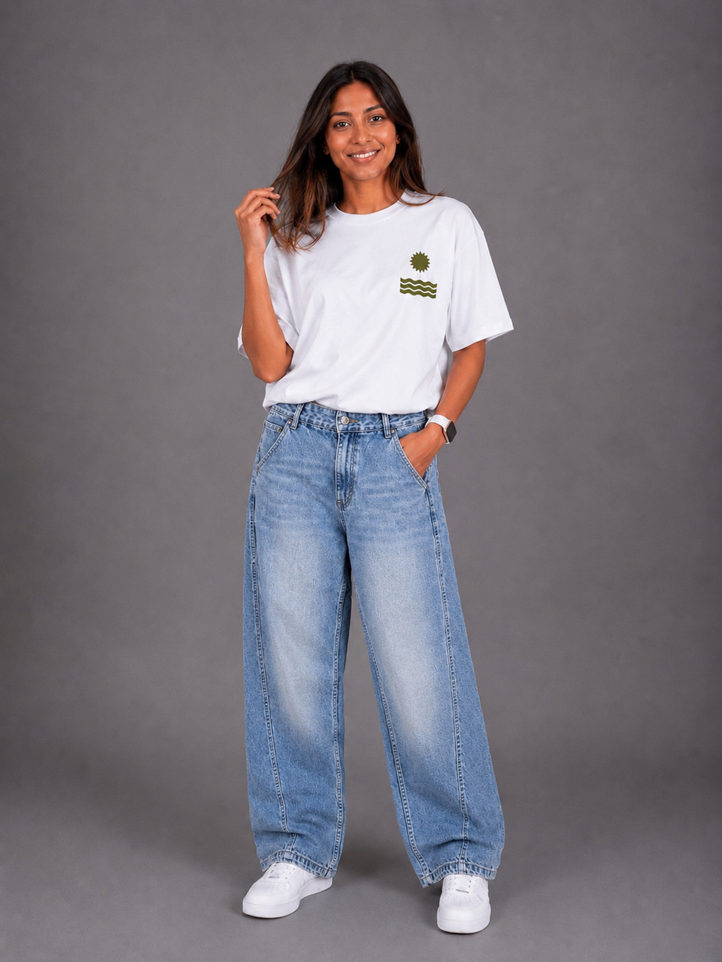 Laurent Unisex Baggy Denim