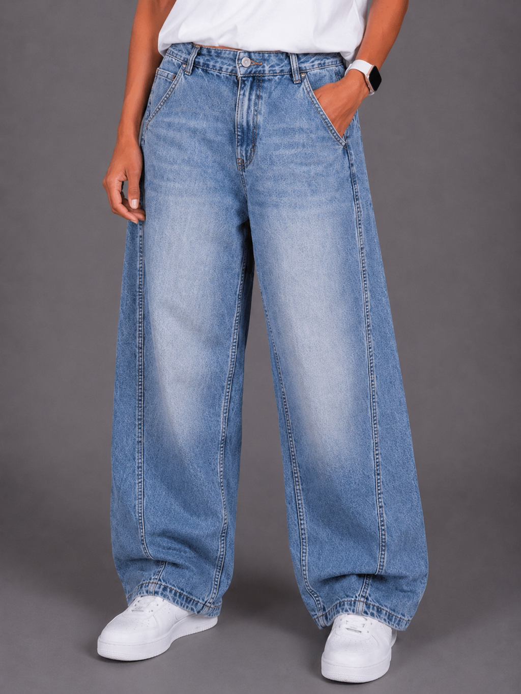 Laurent Unisex Baggy Denim