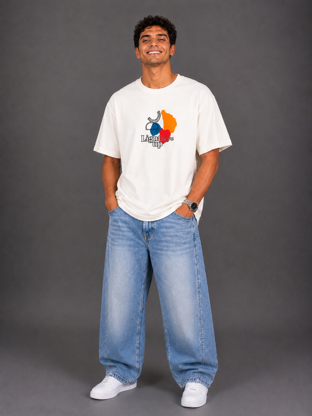 Laurent Unisex Baggy Denim