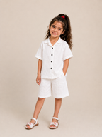 Laurent Kids' Button-Up Shirt & Shorts Set
