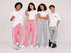 Laurent Kids' Wide-Leg Sweatpants with Side Stripes
