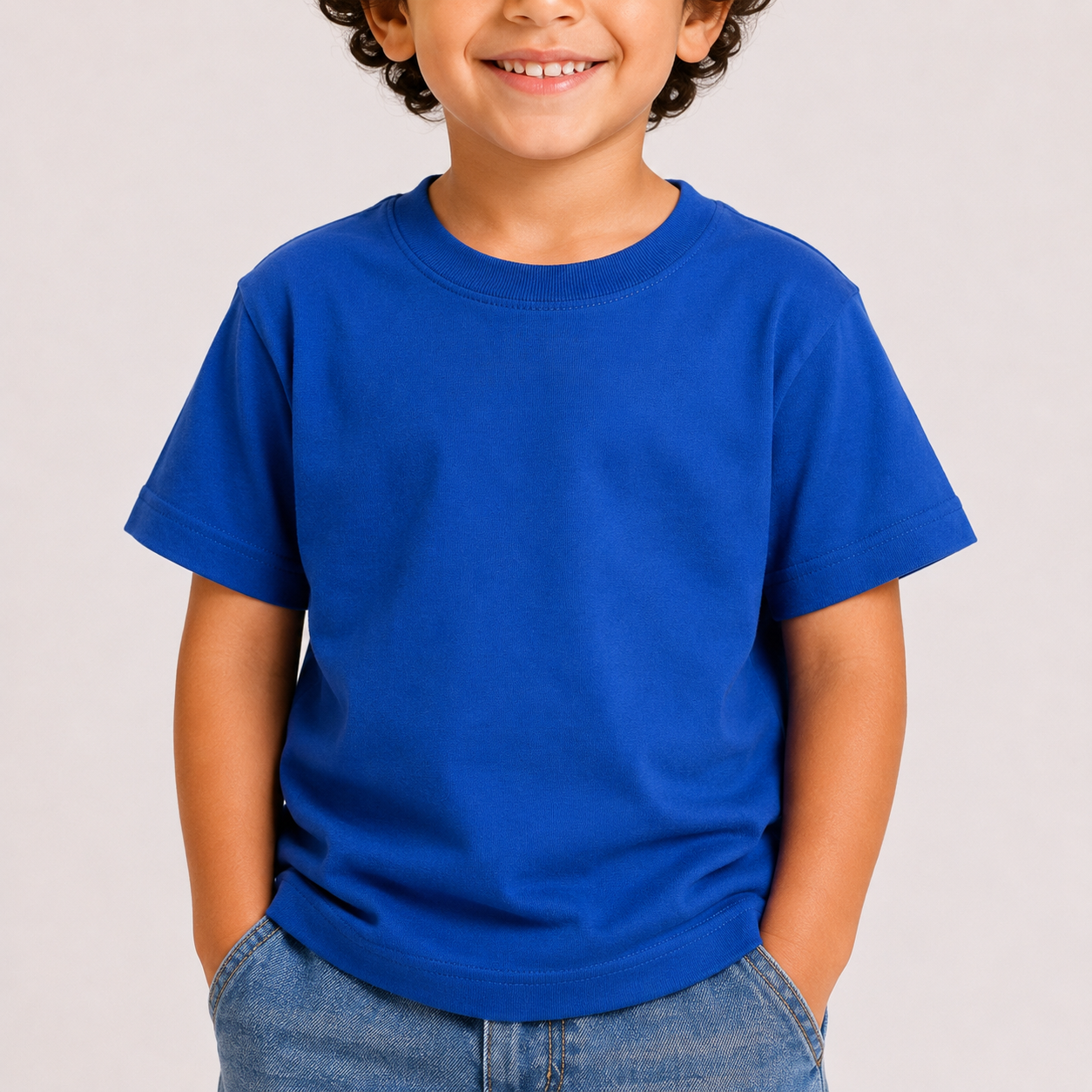 Laurent Boys' Basic Crew-Neck T-Shirt