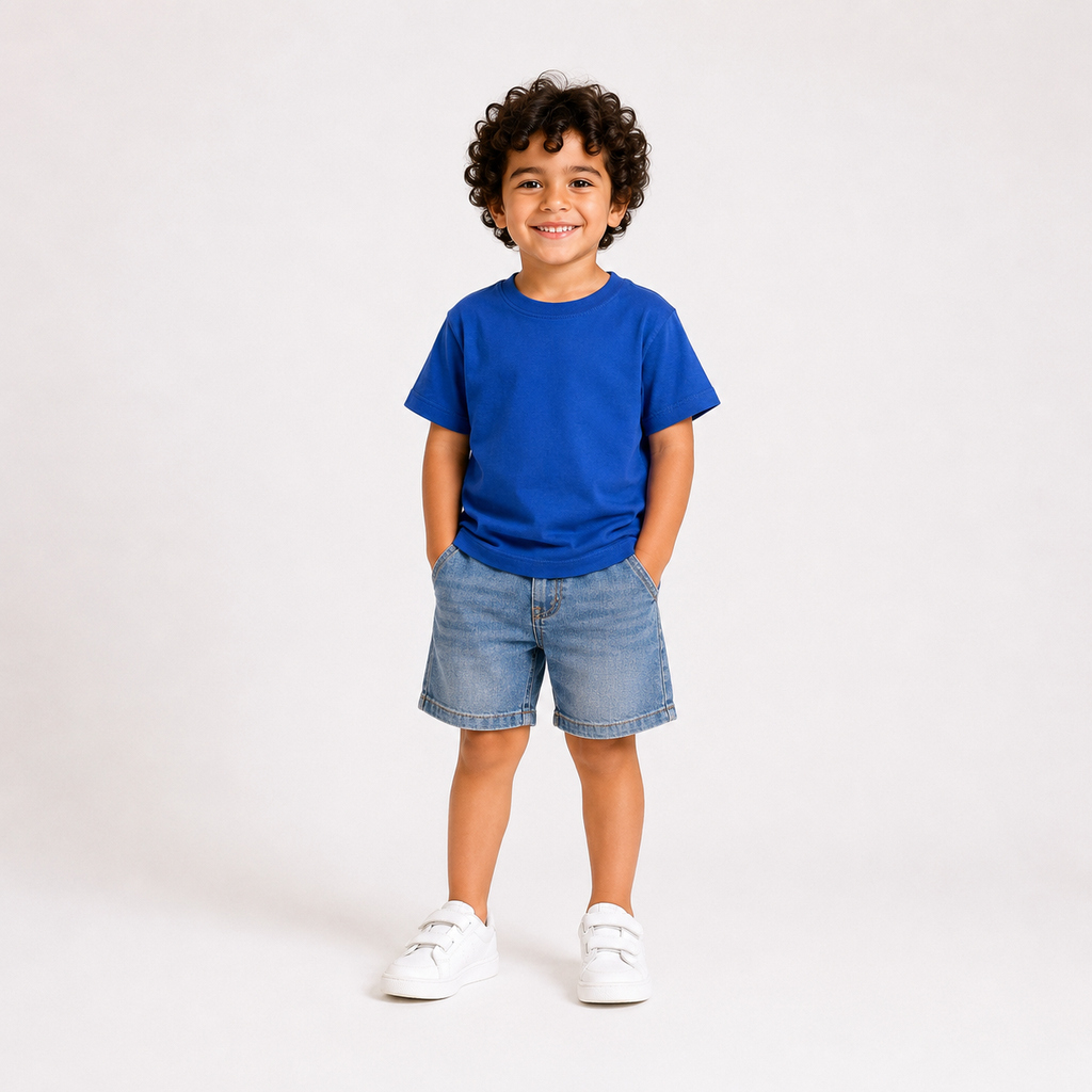 Laurent Boys' Basic Crew-Neck T-Shirt