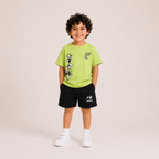 Laurent Kids' Panda Graphic T-Shirt & Shorts Set