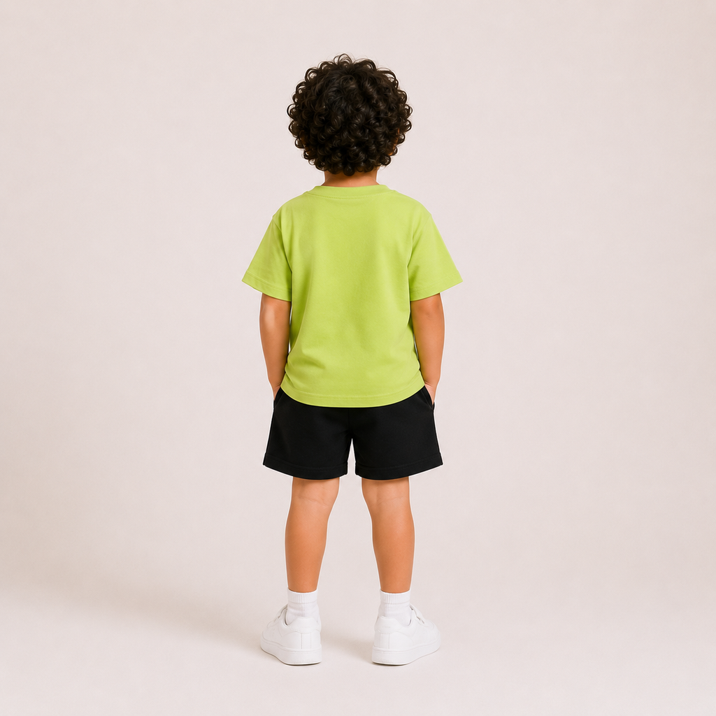 Laurent Kids' Panda Graphic T-Shirt & Shorts Set
