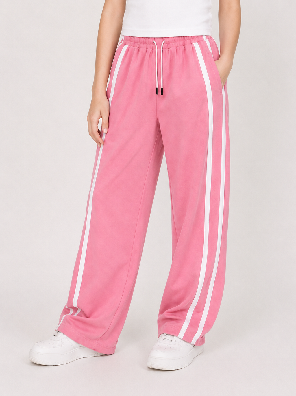 Laurent Kids' Wide-Leg Sweatpants with Side Stripes