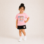Laurent Girls' "Little Fox" Graphic T-Shirt & Shorts Set