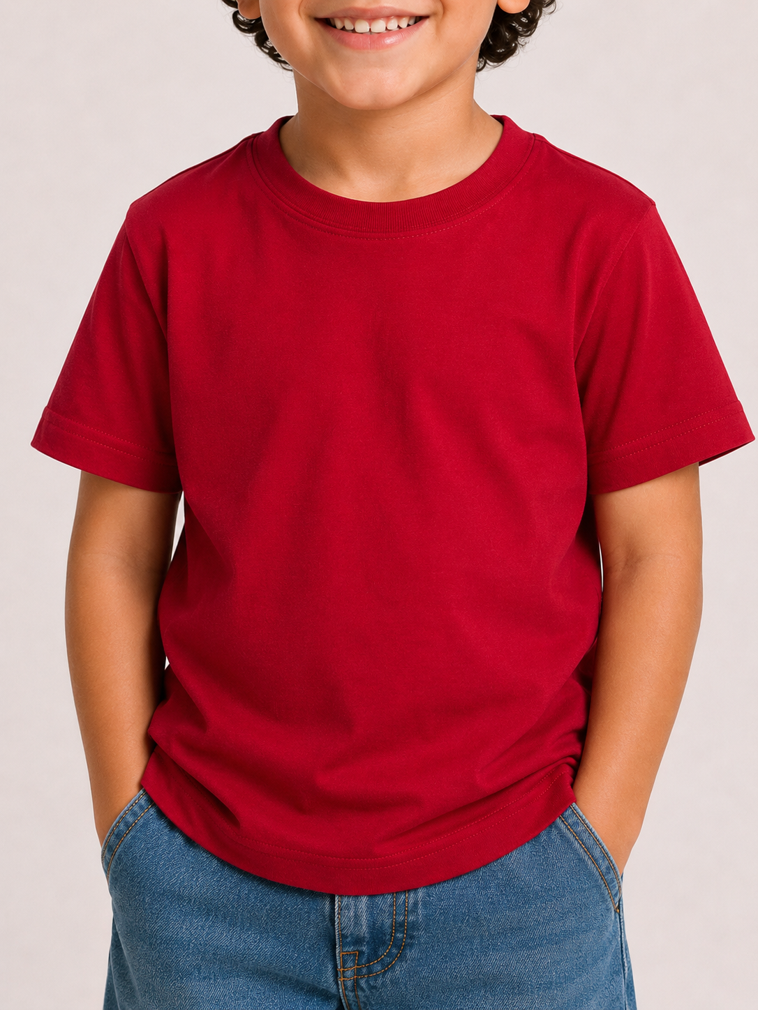 Laurent Boys' Basic Crew-Neck T-Shirt
