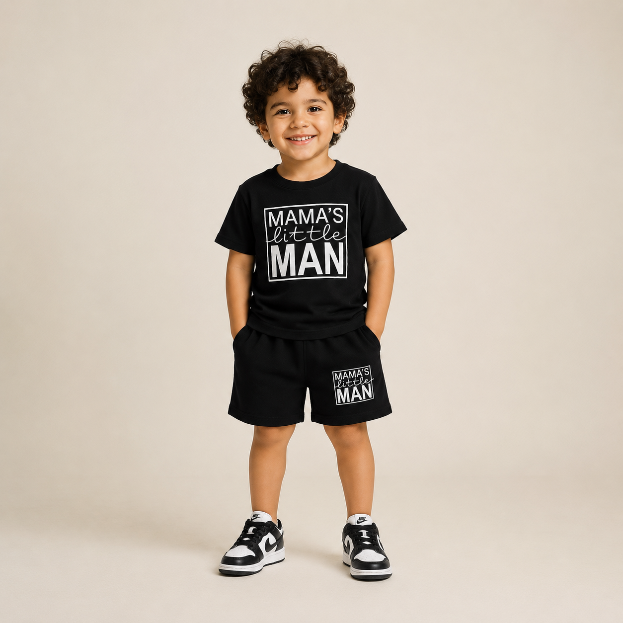Laurent Boys' "Mama's Little Man" T-Shirt & Shorts Set Main image
