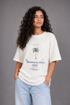 Laurent Unisex Monaco Aesthetic Club Graphic Oversized T-Shirt