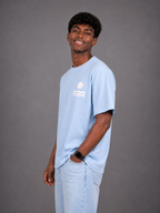 Laurent Unisex Sunset Sun & Waves Graphic Oversized T-Shirt